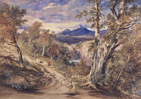 Scence in Glen Falloch,Argyllshire (mk47), Anthony Vandyck Copley Fielding